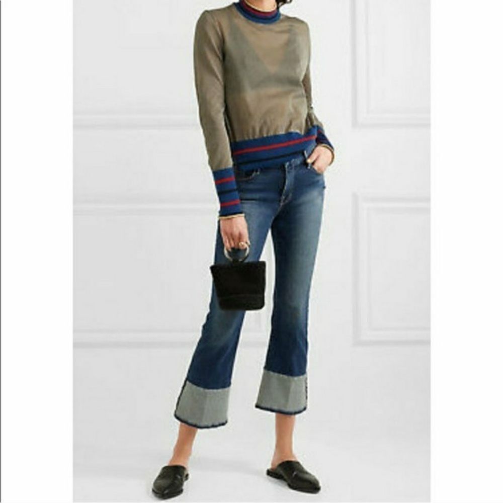 Frame Le Crop Mini Boot Reverse Cuffs Sz 26